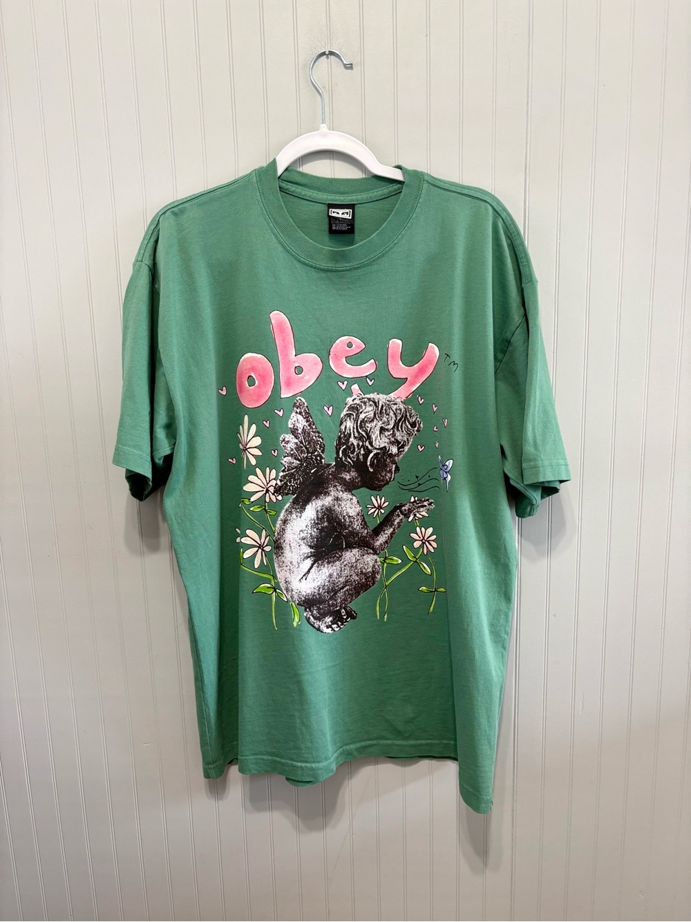 Obey Garden Fairy Graphic T-shirt Men's L